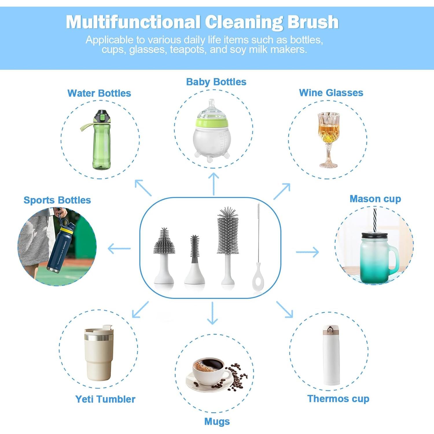 Juego de Limpiadores Eléctricos para Biberones WHNL - Blanco