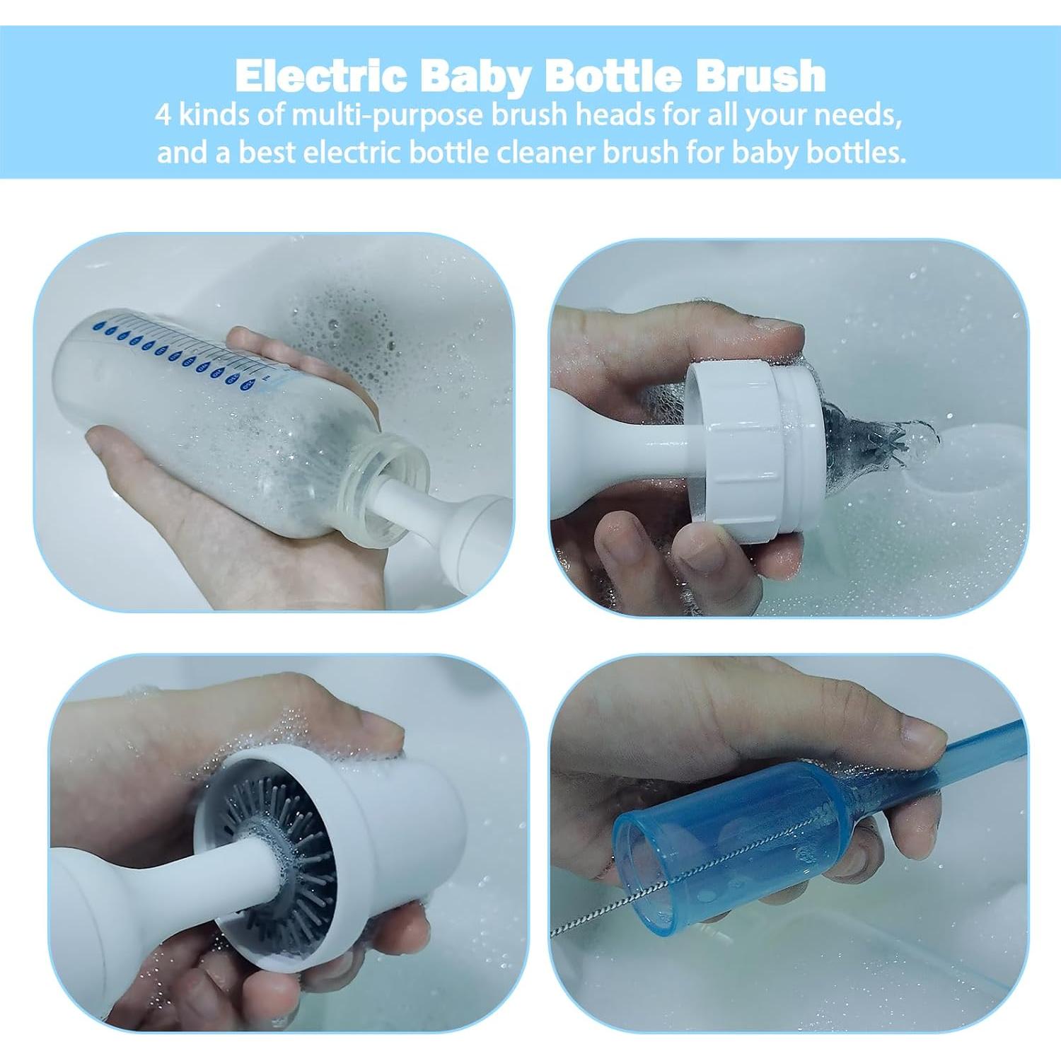 Juego de Limpiadores Eléctricos para Biberones WHNL - Blanco