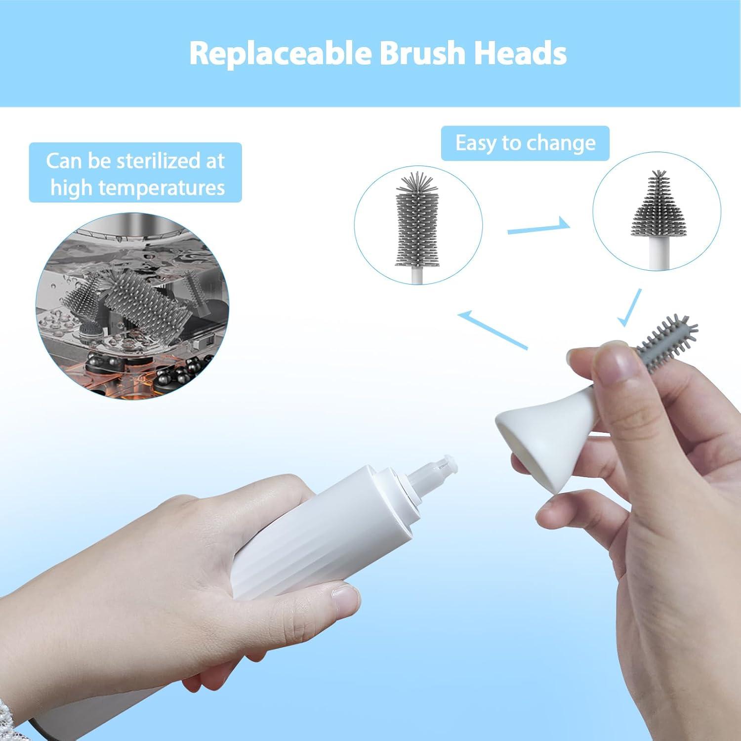 Juego de Limpiadores Eléctricos para Biberones WHNL - Blanco