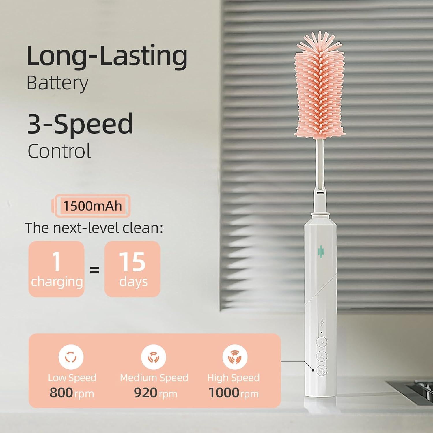 Limpiador Eléctrico de Biberones COZILO 8 en 1 Rosa