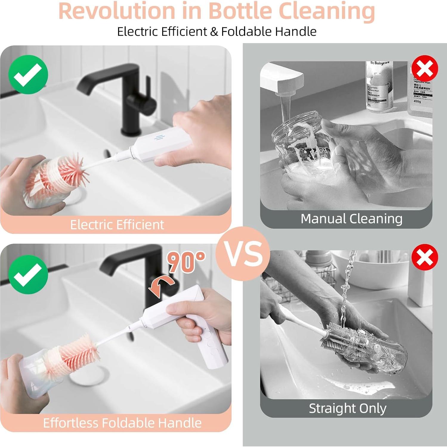 Limpiador Eléctrico de Biberones COZILO 8 en 1 Rosa