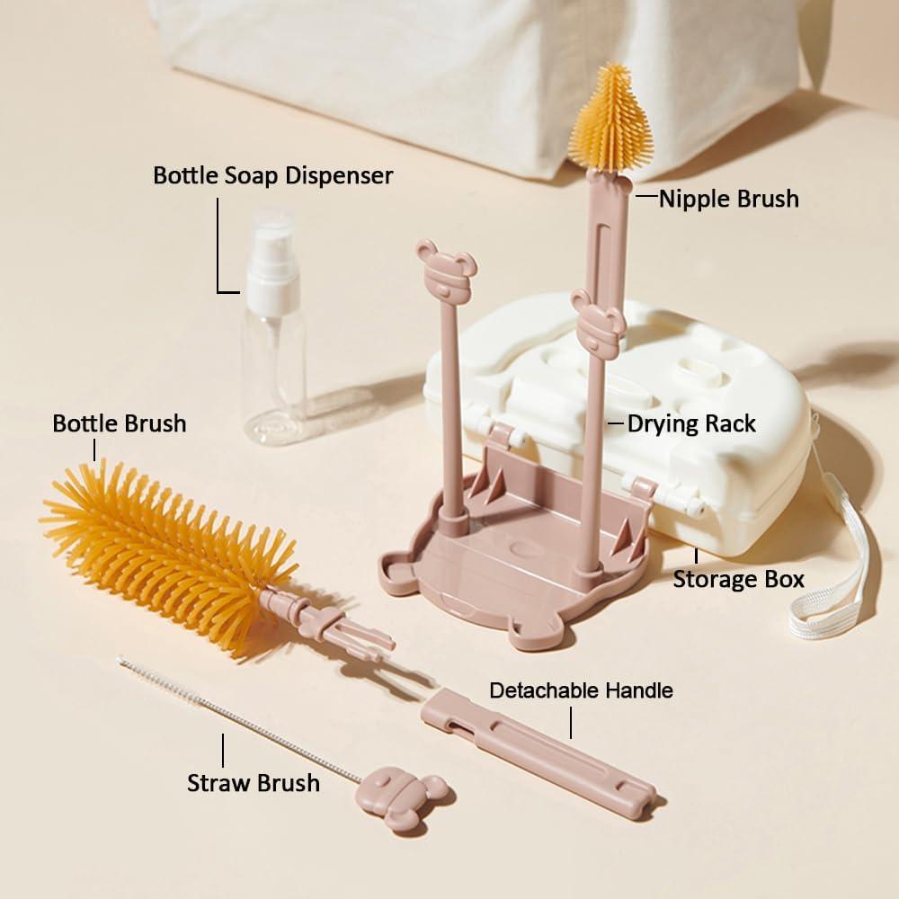 Kit de Limpieza y Estante de Secado para Biberones EMTSEB