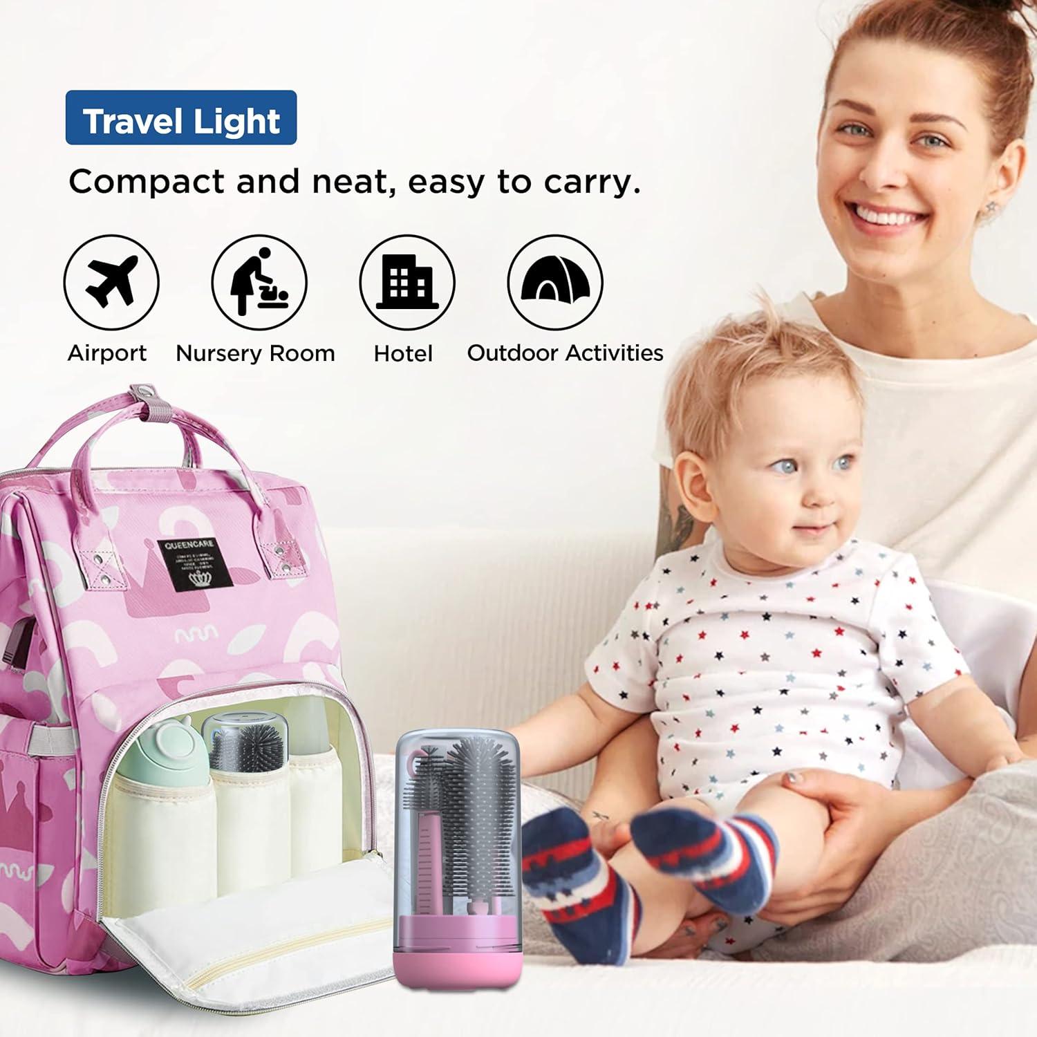 Kit de Limpieza de Biberones YOTIME Rosa 6 en 1