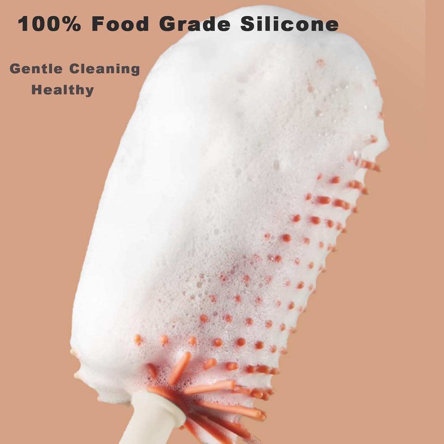 Juego de Cepillos de Botella PandaEar Rosa - 6 en 1 Portátil