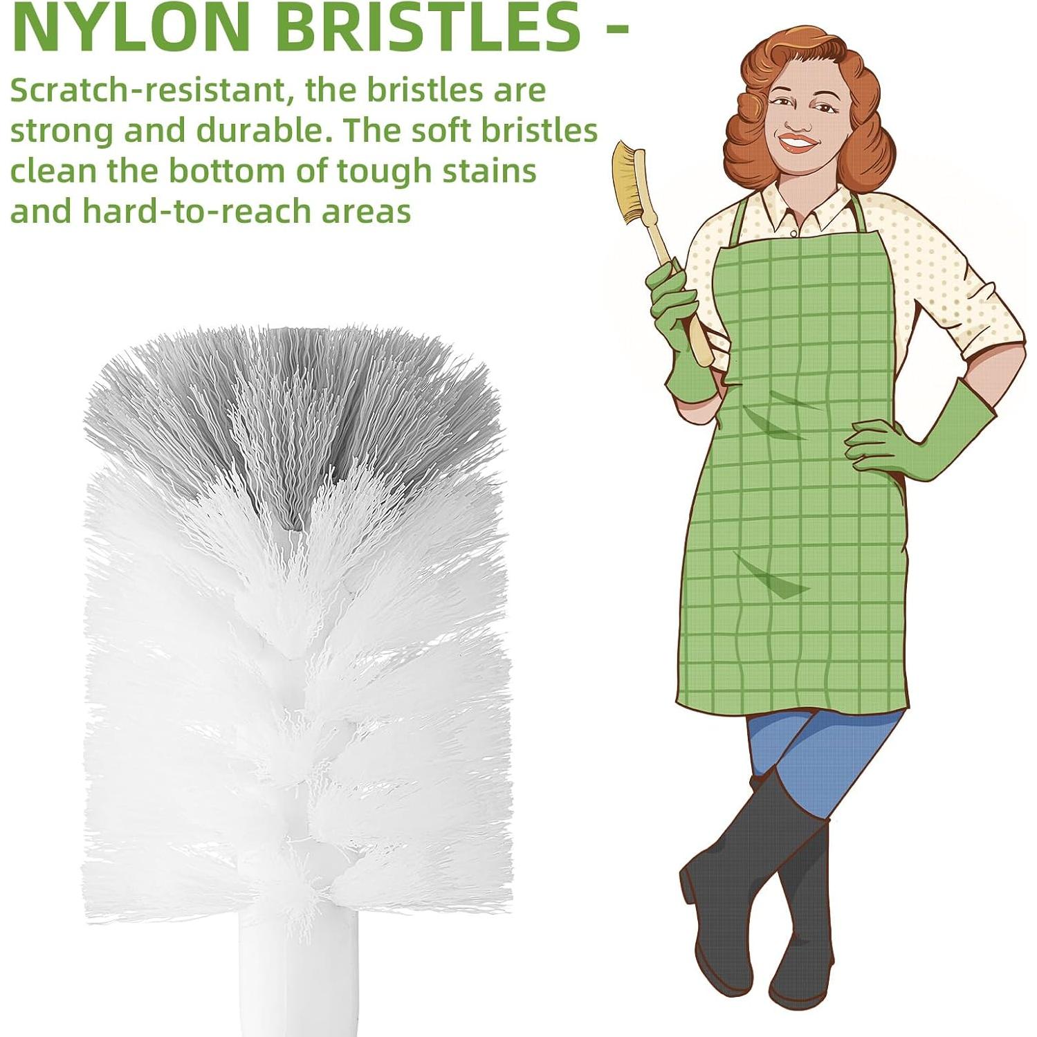 Set de Cepillos para Botellas SUBEKYU 5P - Nylon y Madera