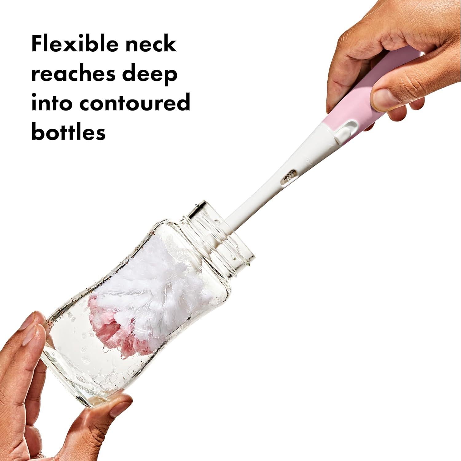 Cepillo para Botellas OXO Tot - Flor, Antideslizante, BPA Free