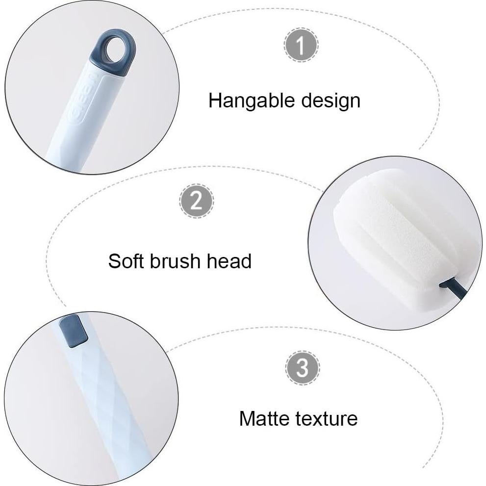 Esponja de Botella YidaSouko 2PCS con Mango Reemplazable