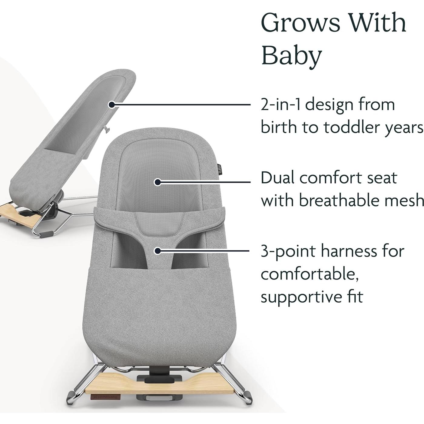 Bouncer UPPAbaby Mira 2-en-1 Portátil Charlie - 13.2 kg
