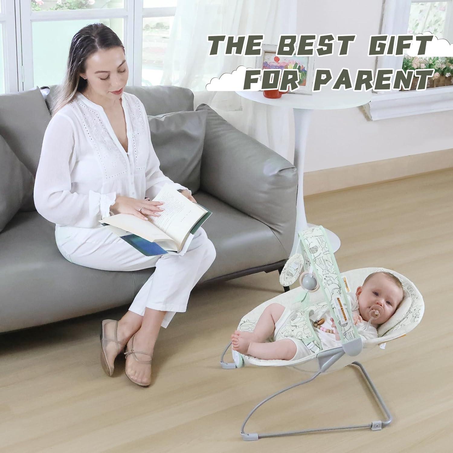 Mecedora Plegable para Bebés BR2404 - 8 Melodías y Vibración