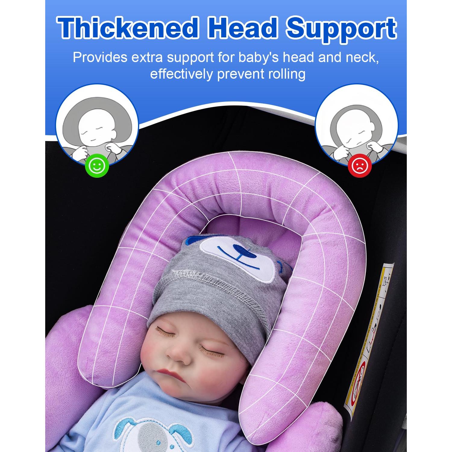 Inserto para Asiento de Auto para Bebés - Soporte Cabeza Grueso