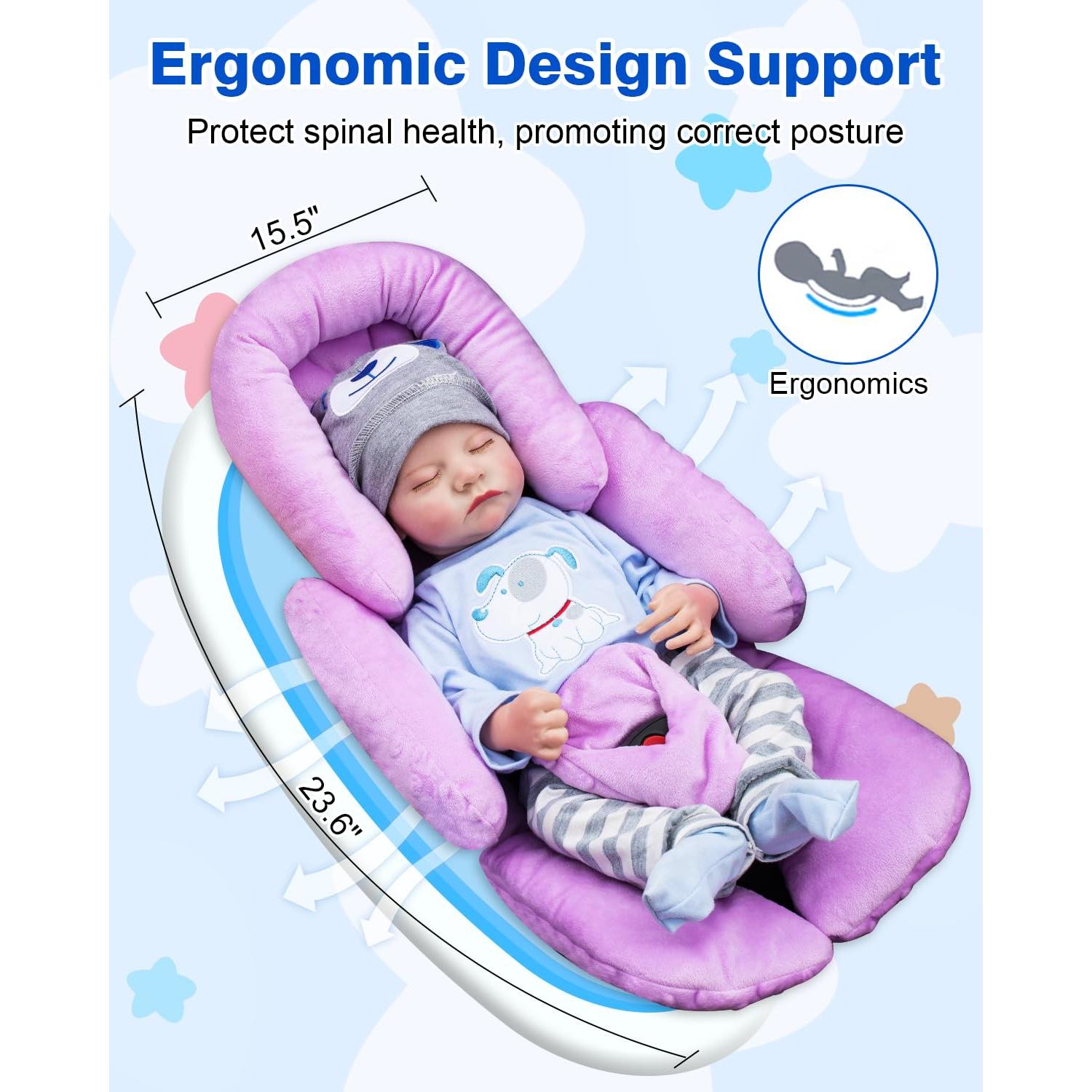 Inserto para Asiento de Auto para Bebés - Soporte Cabeza Grueso