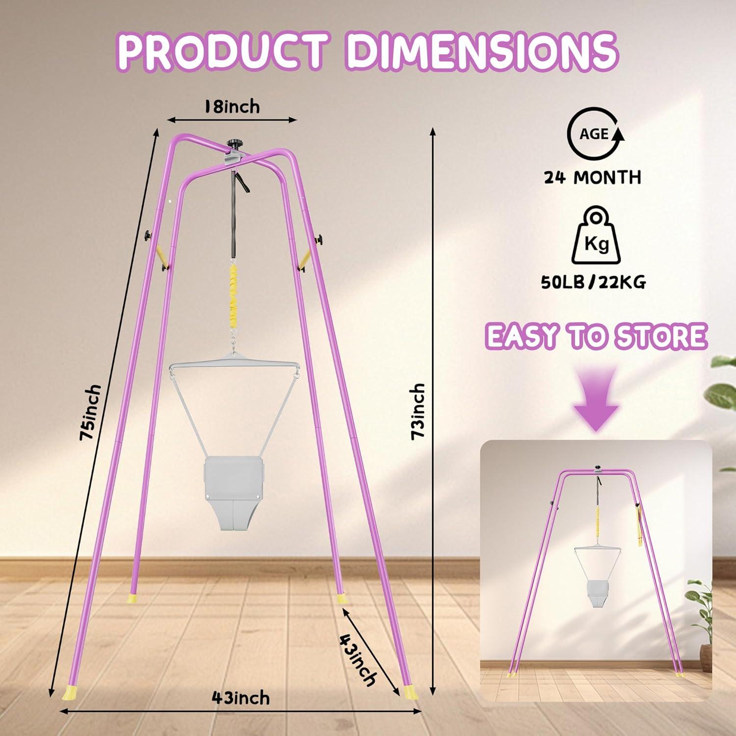 Saltador para Bebés EL&IT·Wings Púrpura Ajustable 6-24 Meses