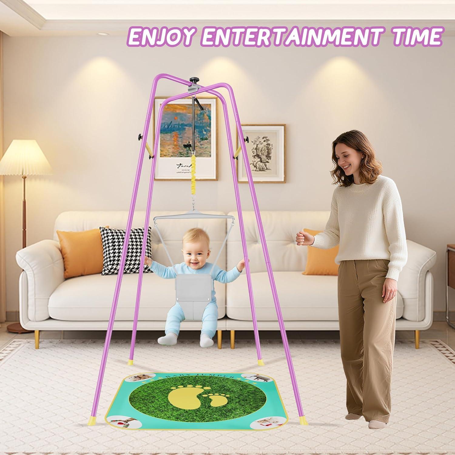 Saltador para Bebés EL&IT·Wings Púrpura Ajustable 6-24 Meses