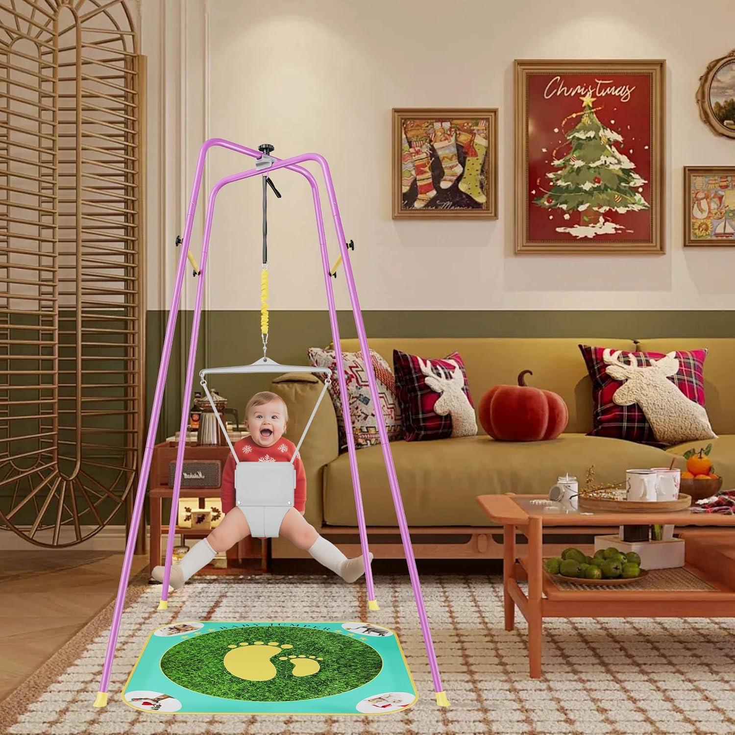 Saltador para Bebés EL&IT·Wings Púrpura Ajustable 6-24 Meses