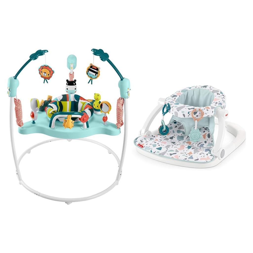 Centro de Actividades Jumperoo Fisher-Price + Silla Portátil Bebé