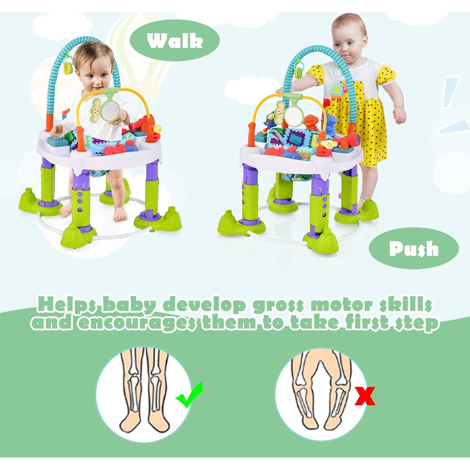 HONEY JOY Centro de Actividades 4 en 1 para Bebés Verde