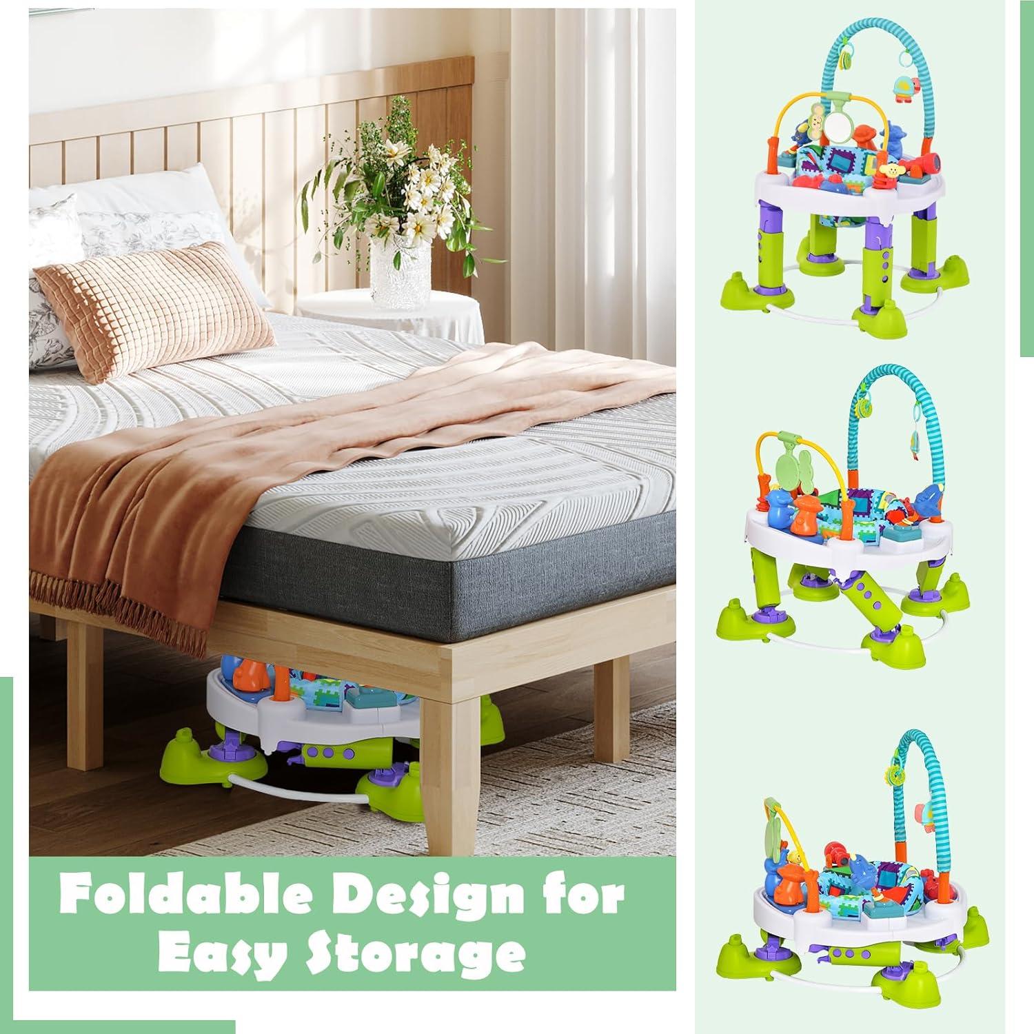 HONEY JOY Centro de Actividades 4 en 1 para Bebés Verde