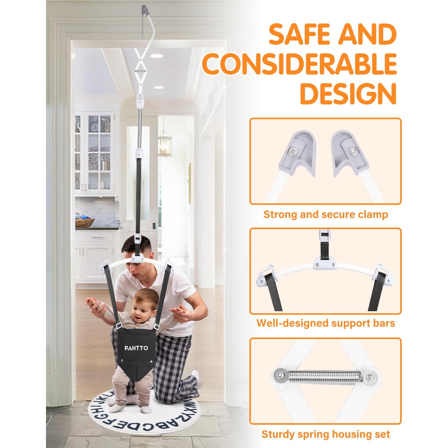 Saltarín de Puerta PAHTTO para Bebés con Alfombra Suave