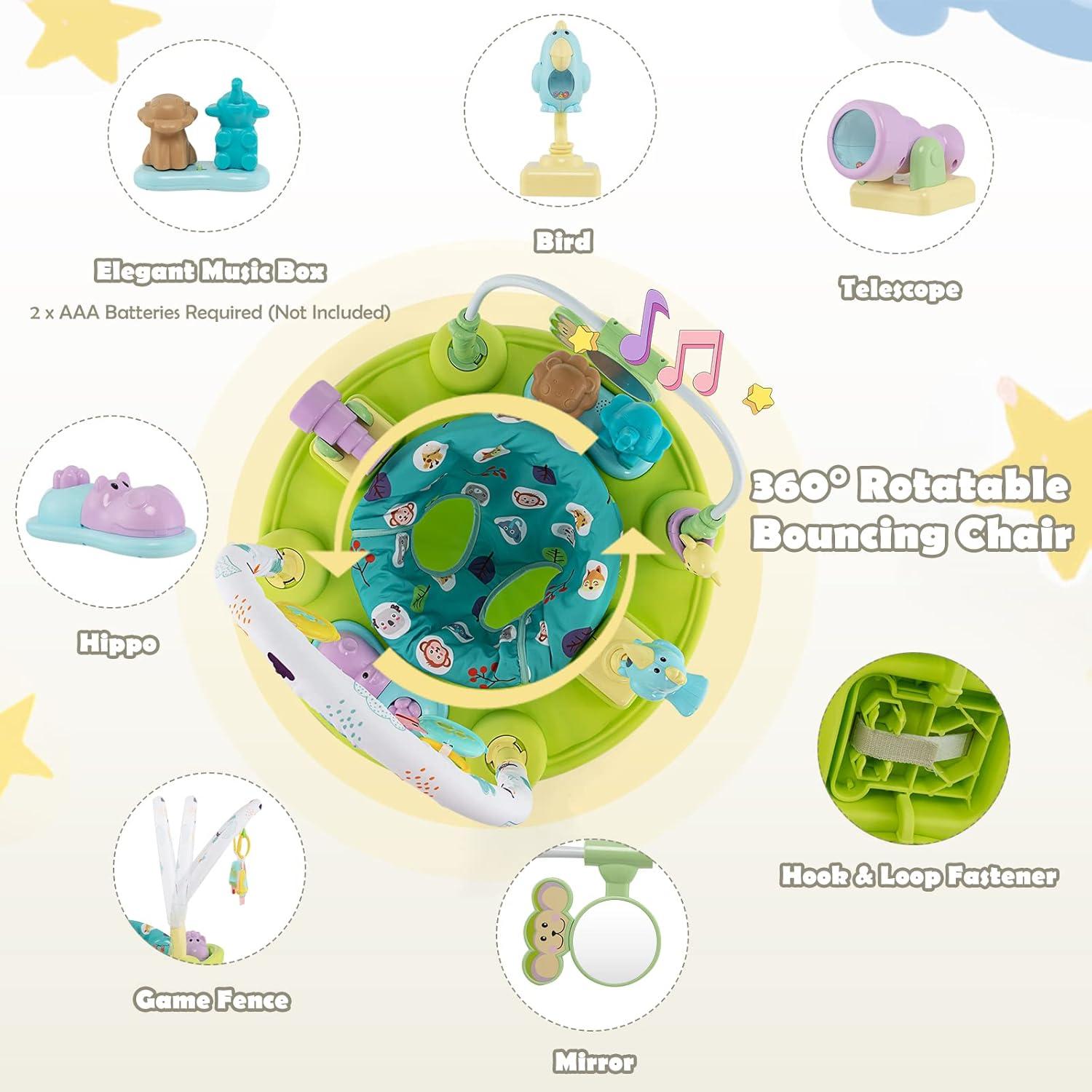 Centro de Actividades 3 en 1 HOMGX para Bebés Verde