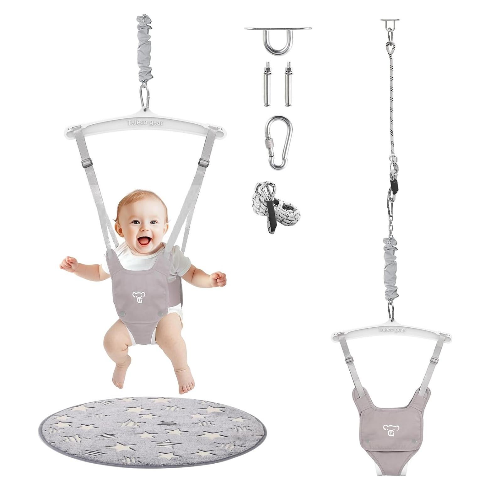 Saltador de puerta para bebés G TALECO GEAR con alfombra suave