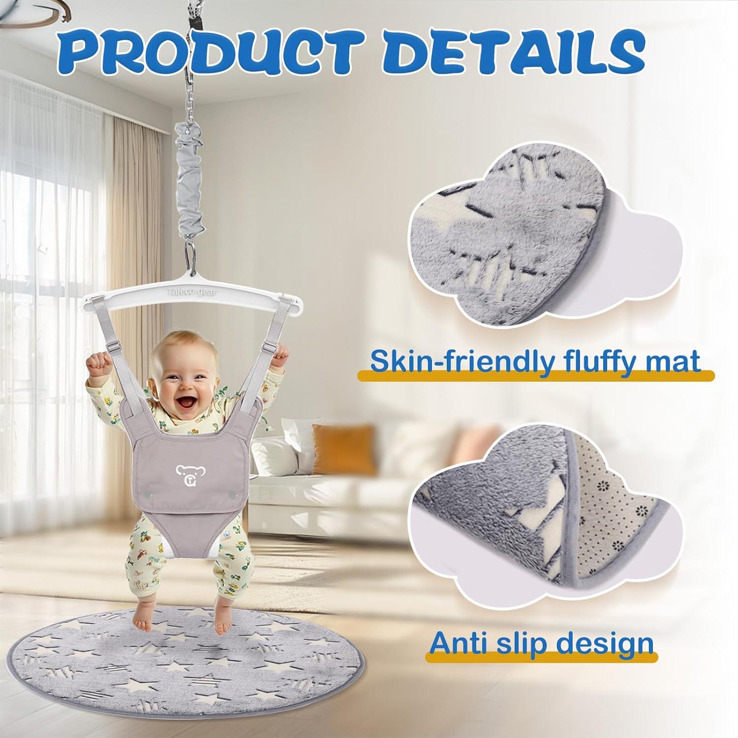 Saltador de puerta para bebés G TALECO GEAR con alfombra suave