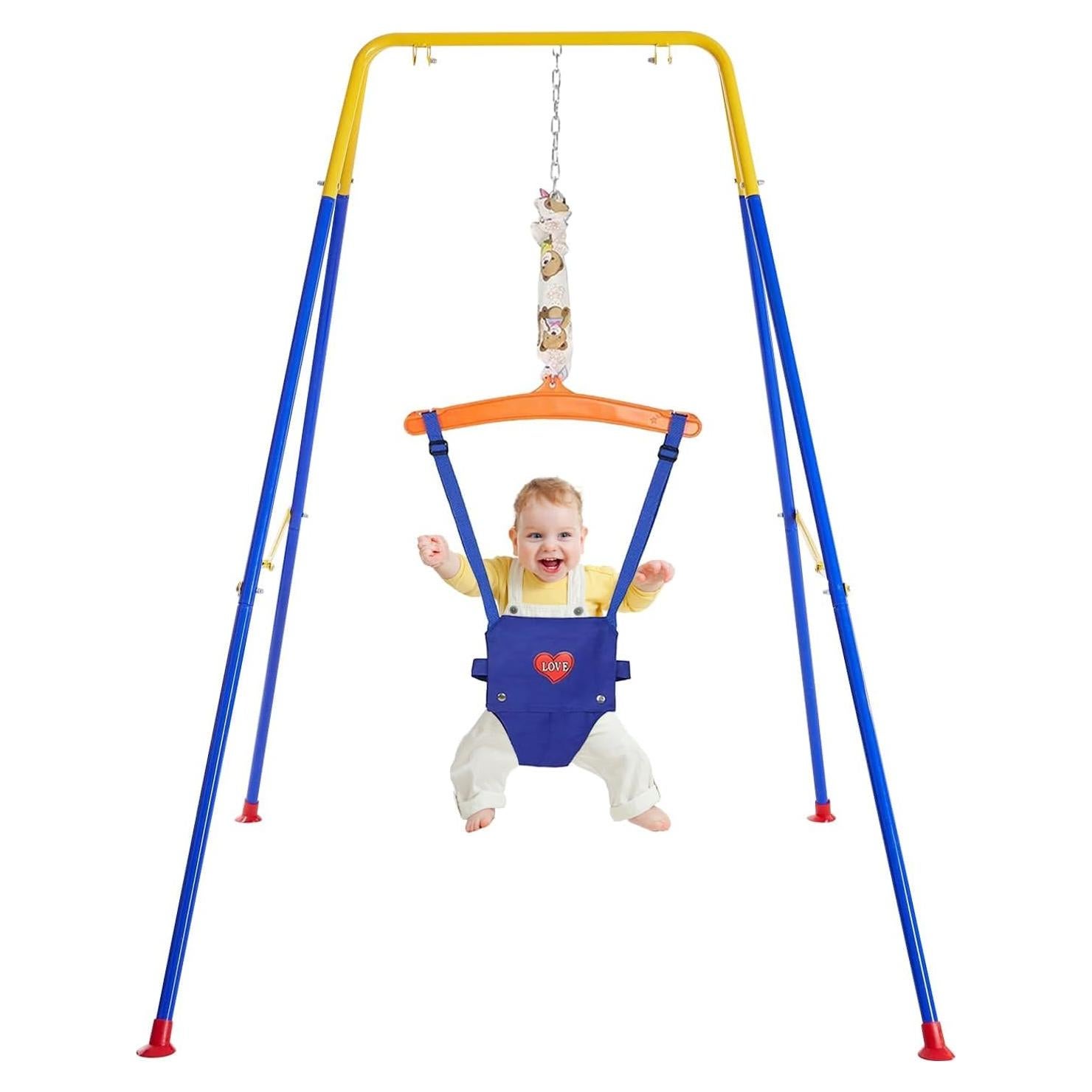 Saltarín para Bebé Qiqidog con Soporte Ajustable 127cm