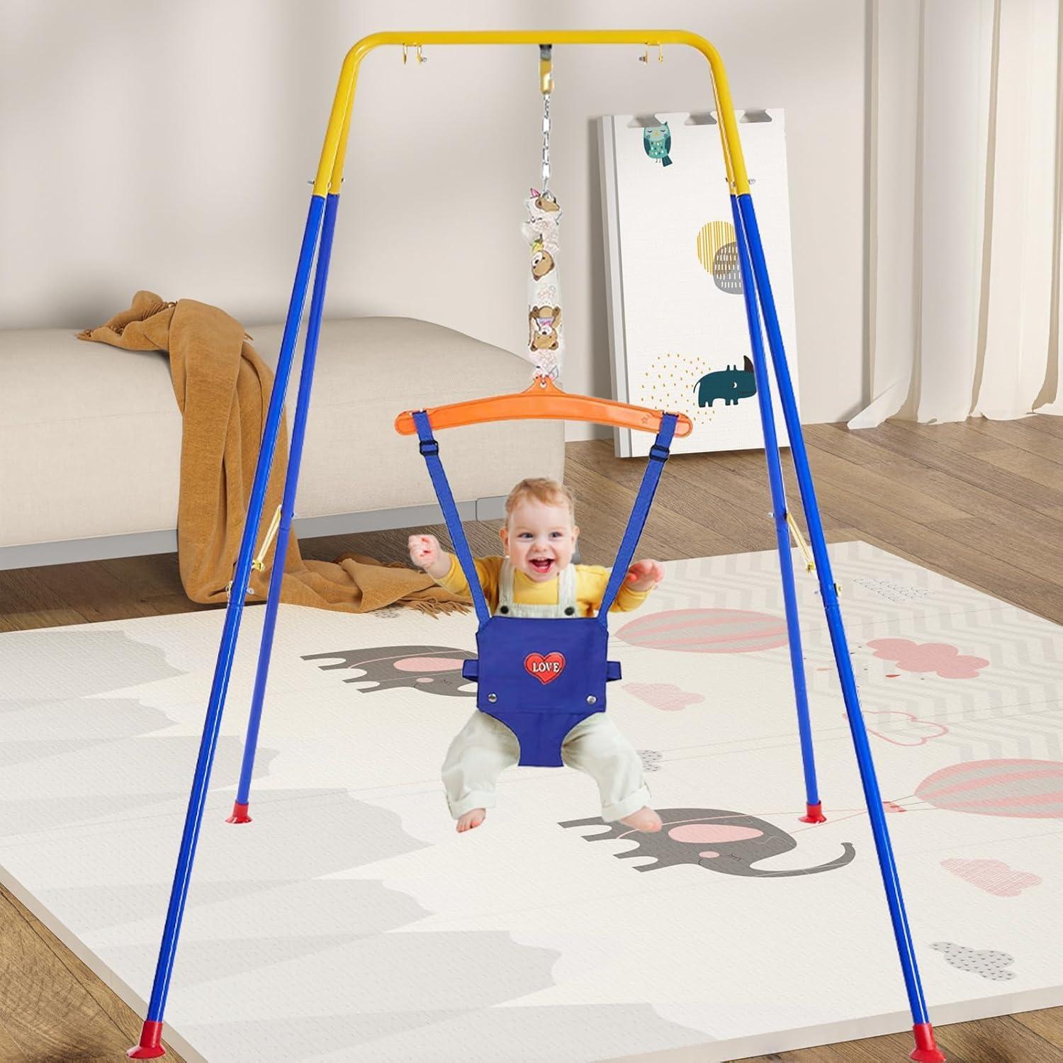 Saltarín para Bebé Qiqidog con Soporte Ajustable 127cm