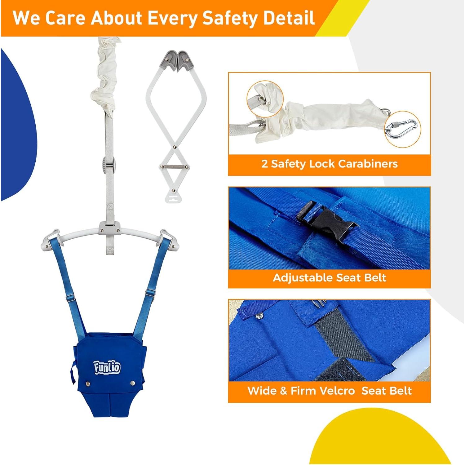 Saltador de Puerta para Bebés FUNLIO Ajustable 6-24 Meses