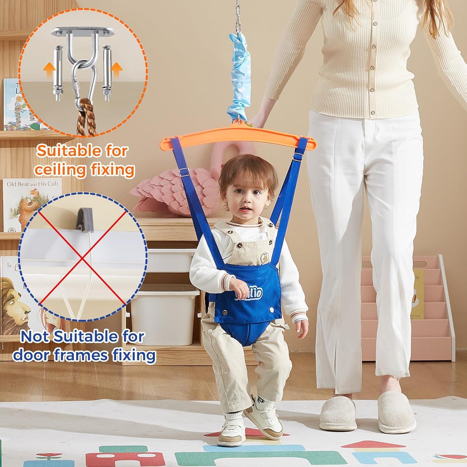 Saltador para Bebés FUNLIO con Gancho de Techo Ajustable