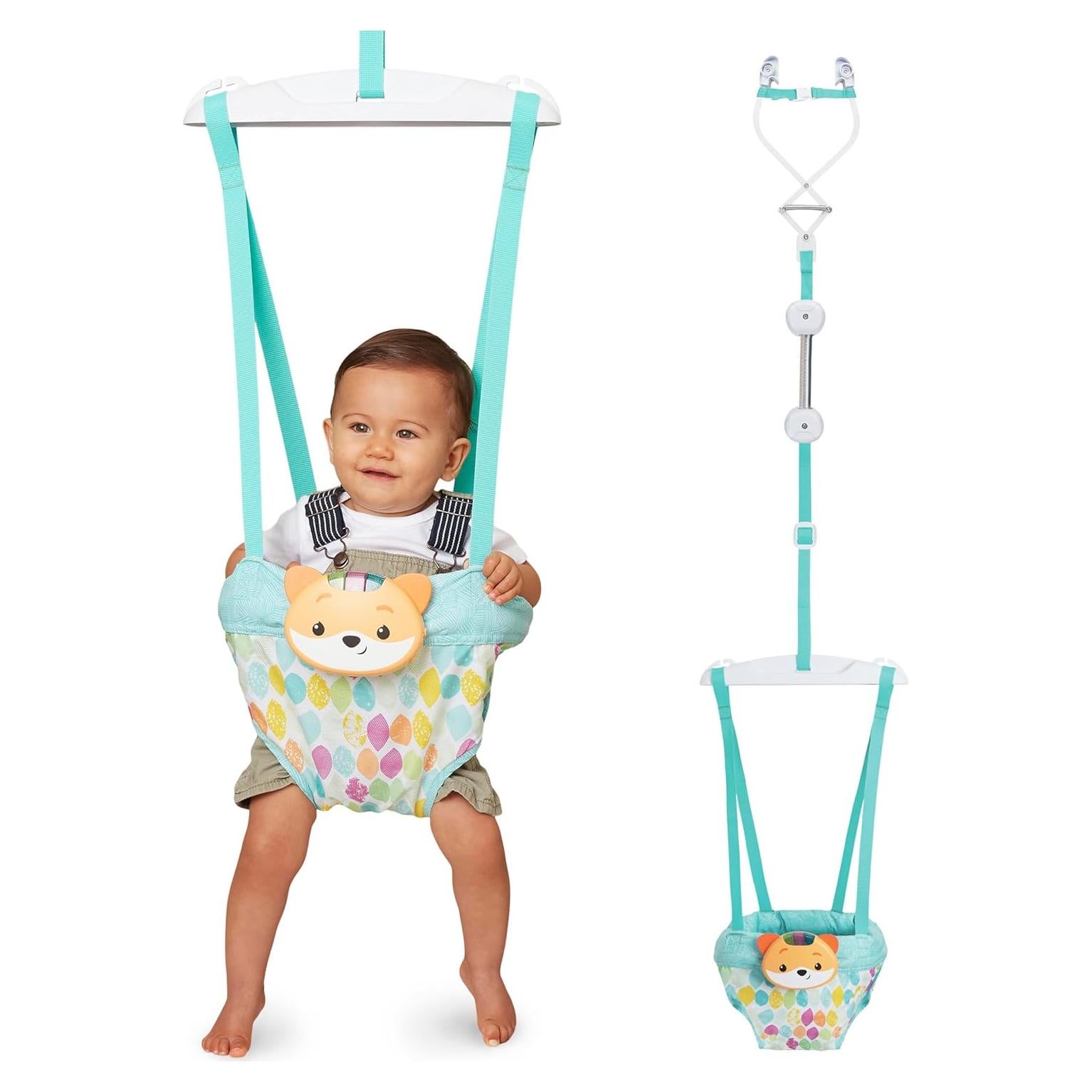 Infantino Saltador de Puerta 2-en-1 con Música y Luces - Zorro