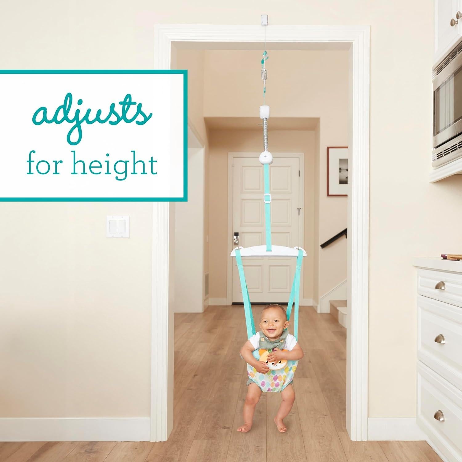 Infantino Saltador de Puerta 2-en-1 con Música y Luces - Zorro