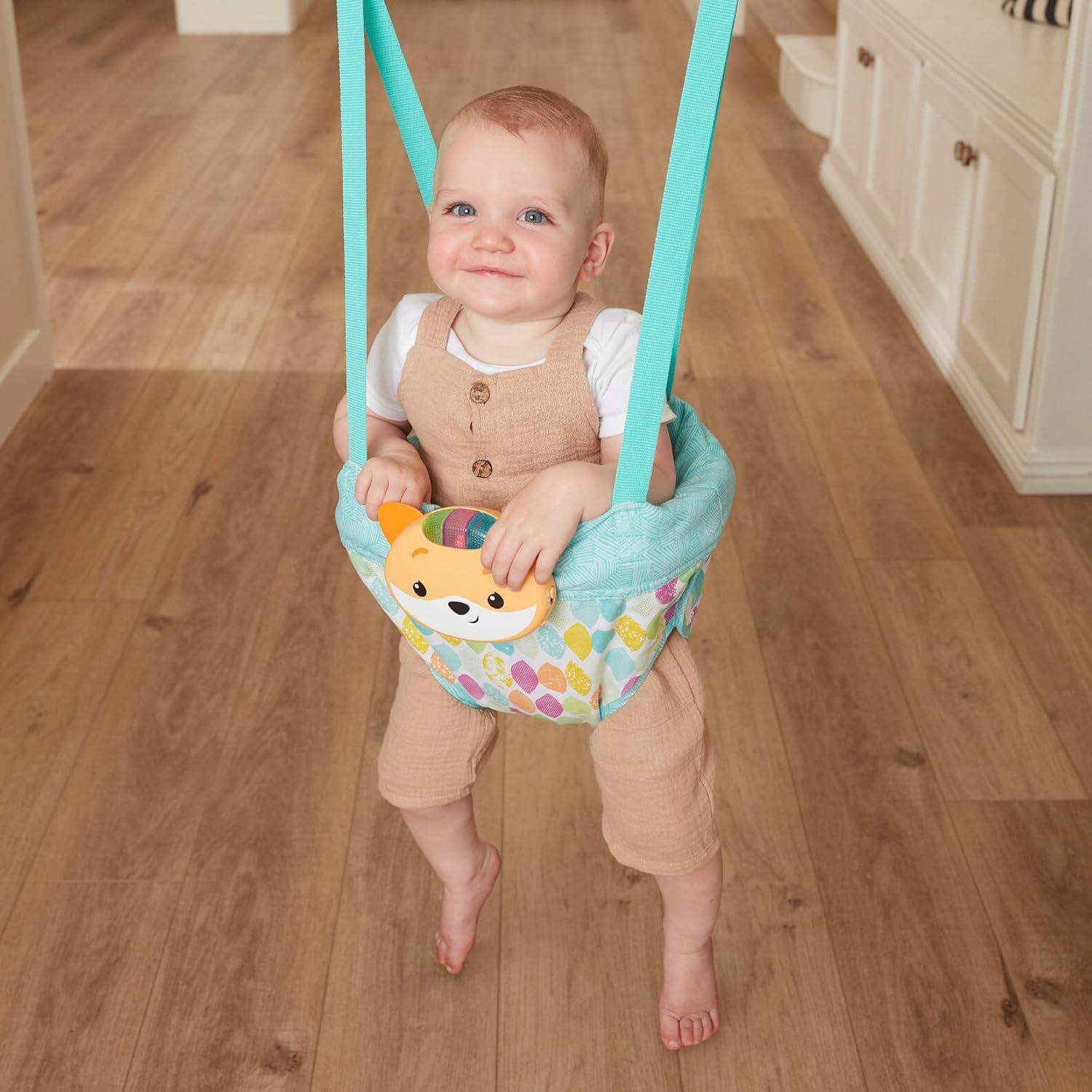 Infantino Saltador de Puerta 2-en-1 con Música y Luces - Zorro