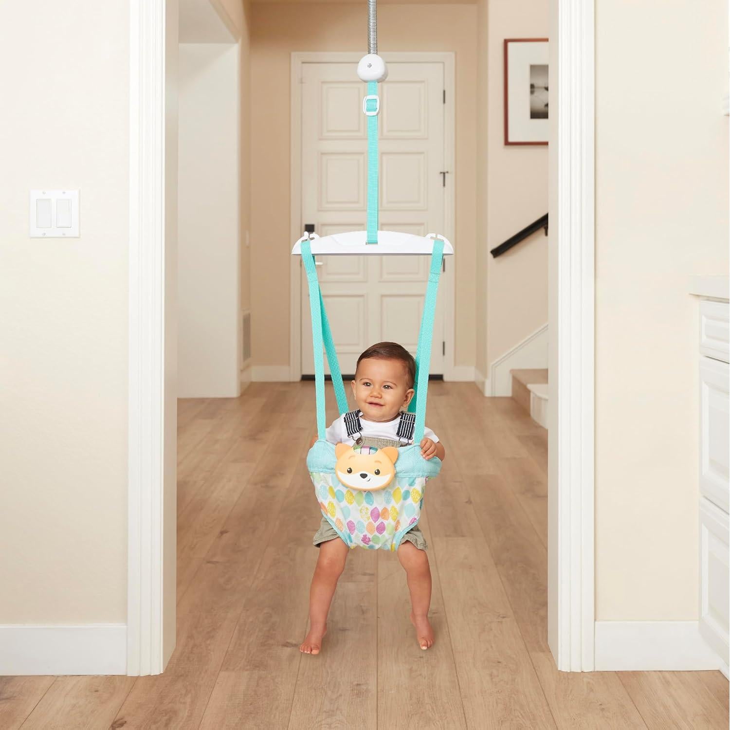 Infantino Saltador de Puerta 2-en-1 con Música y Luces - Zorro