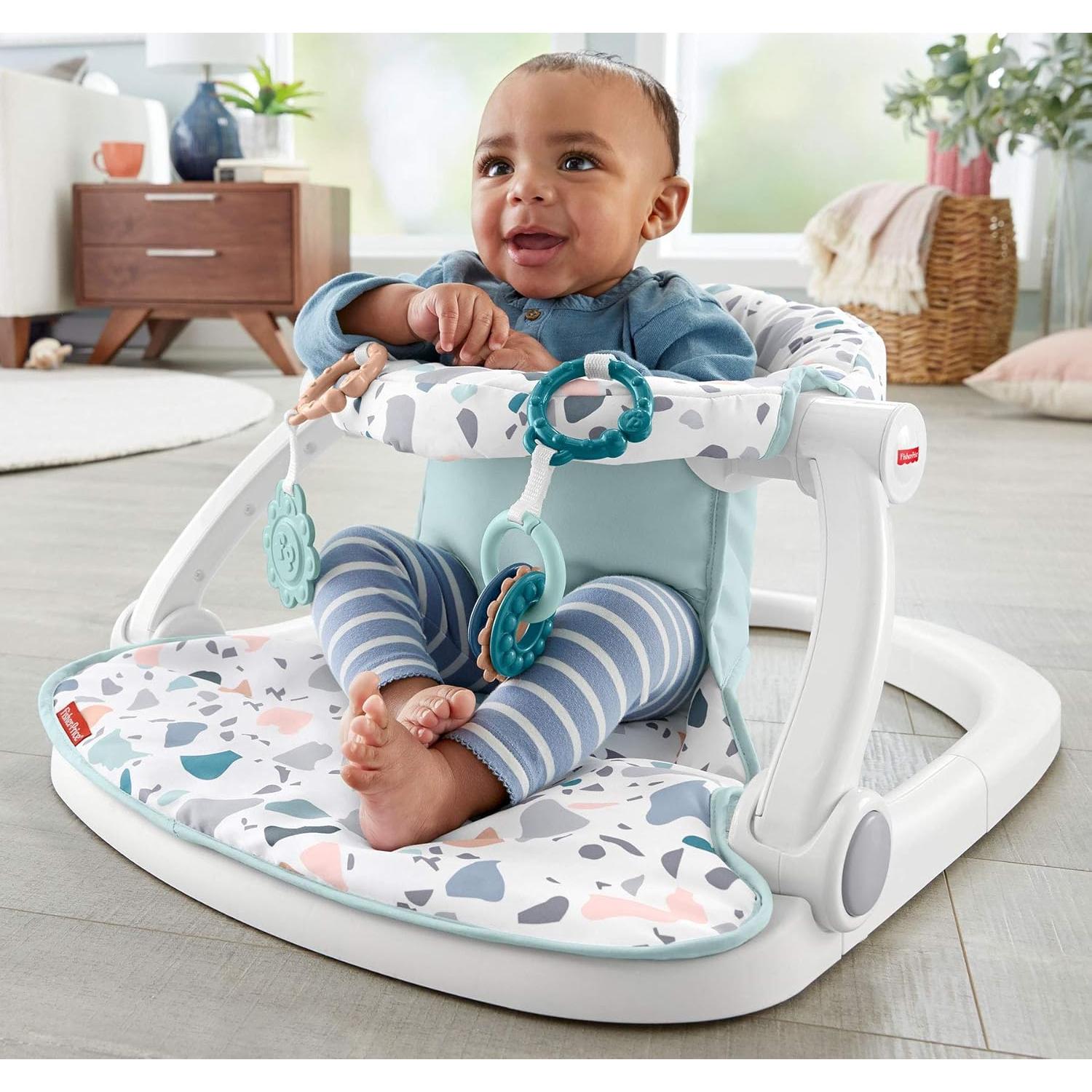 Jumperoo Palm Paradise Fisher-Price con música y silla portátil