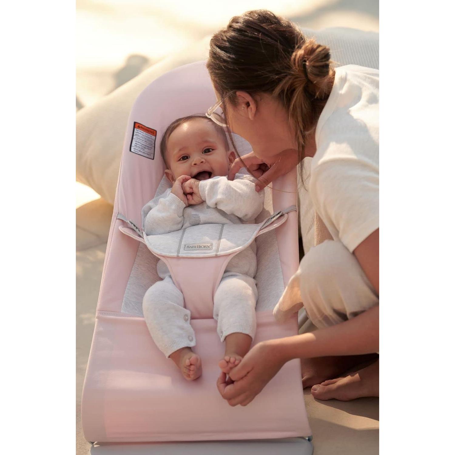Silla de Balance BabyBjörn Balance Soft Rosa 2-en-1 Ajustable