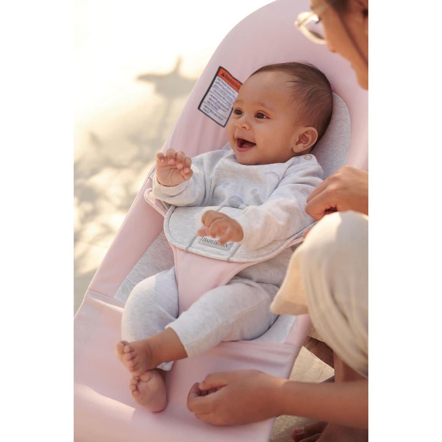 Silla de Balance BabyBjörn Balance Soft Rosa 2-en-1 Ajustable