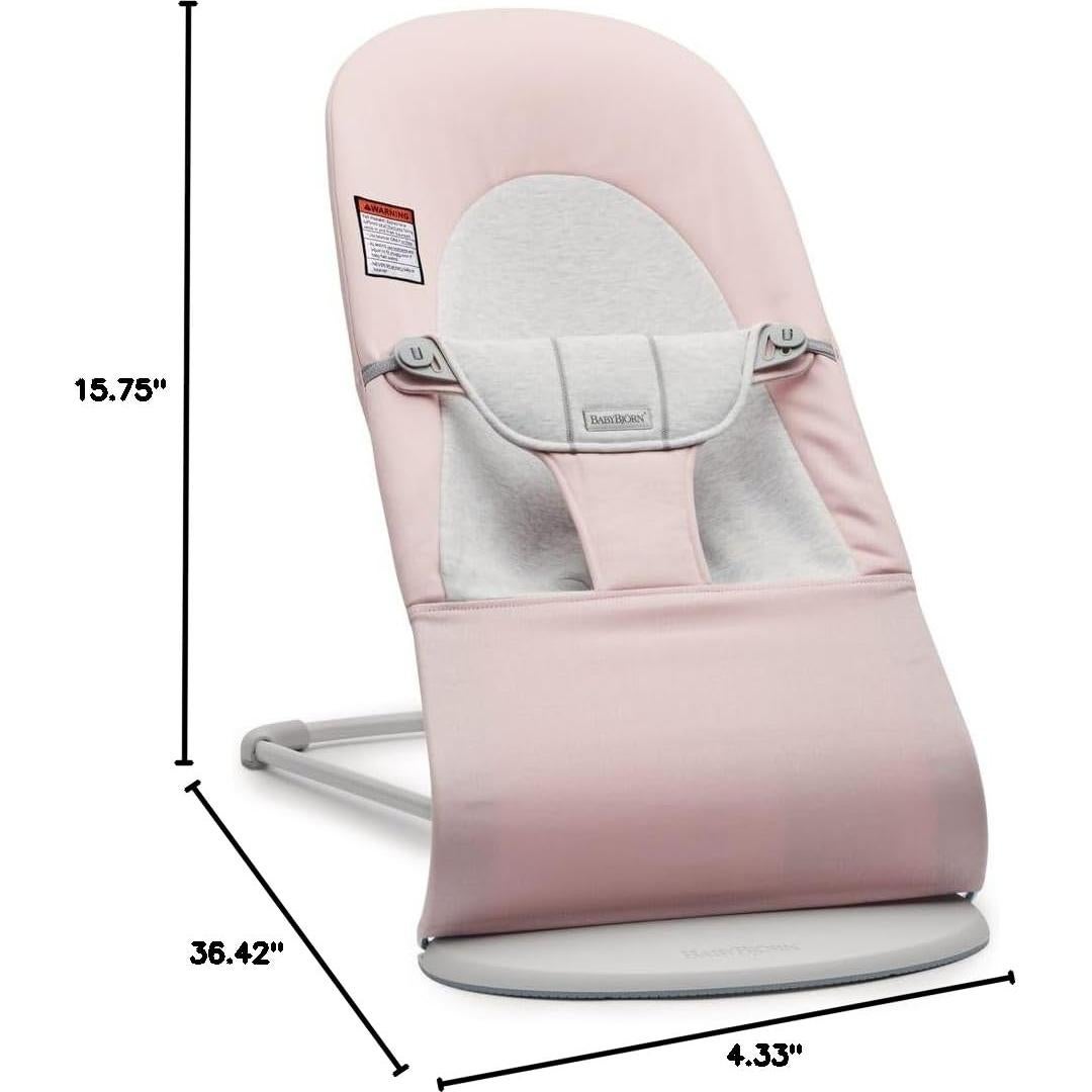 Silla de Balance BabyBjörn Balance Soft Rosa 2-en-1 Ajustable
