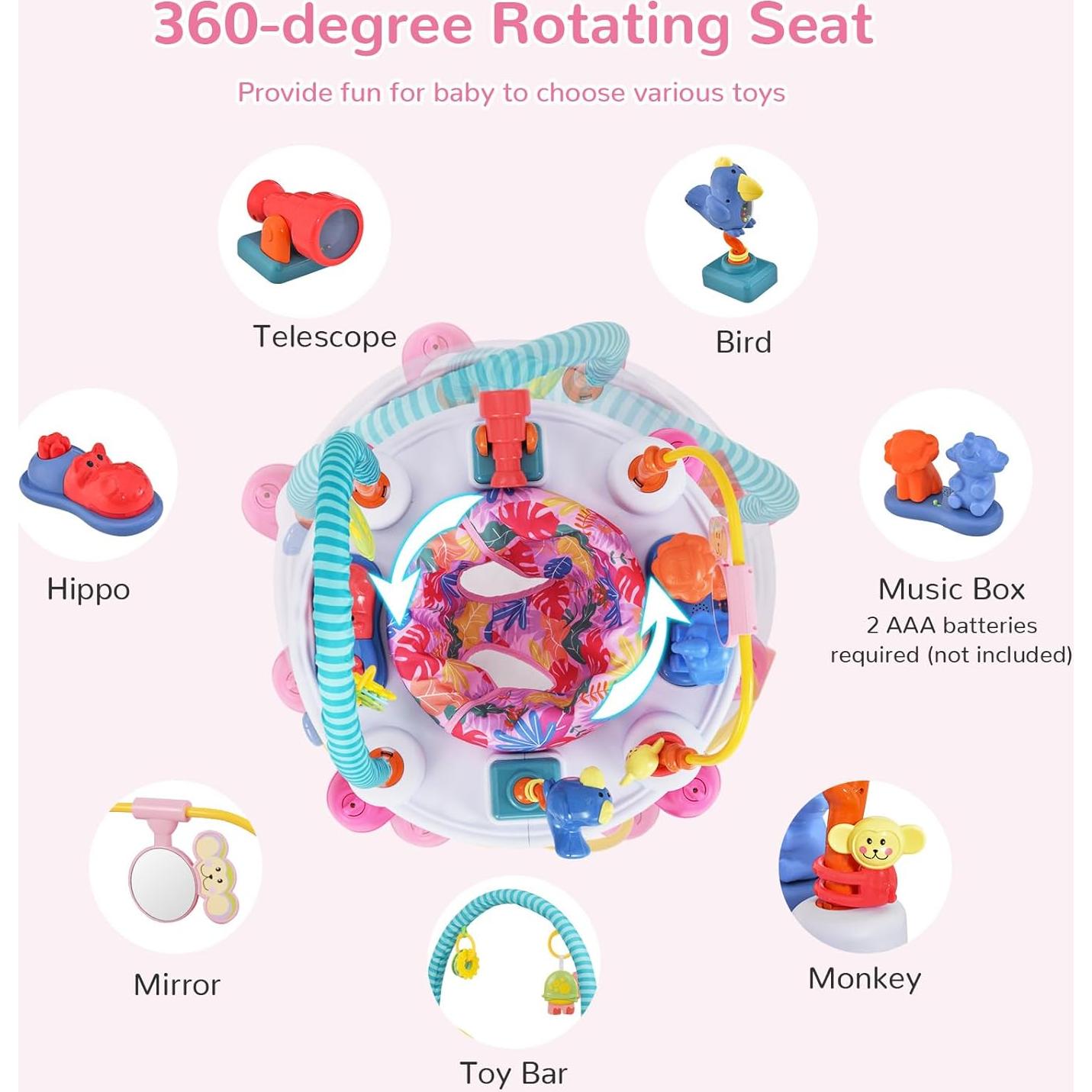 Centro de Actividades 5 en 1 INFANS para Bebés Rosa