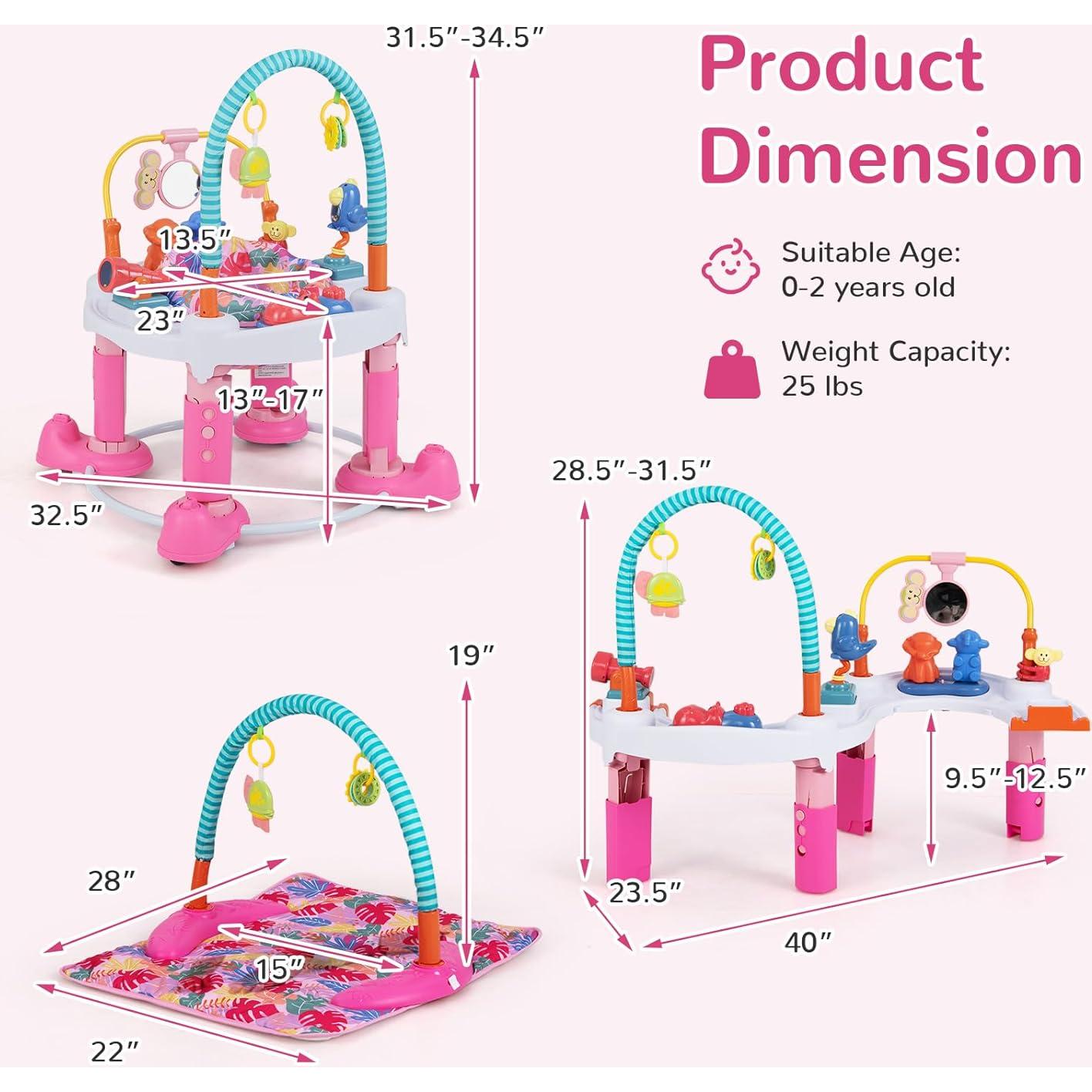 Centro de Actividades 5 en 1 INFANS para Bebés Rosa