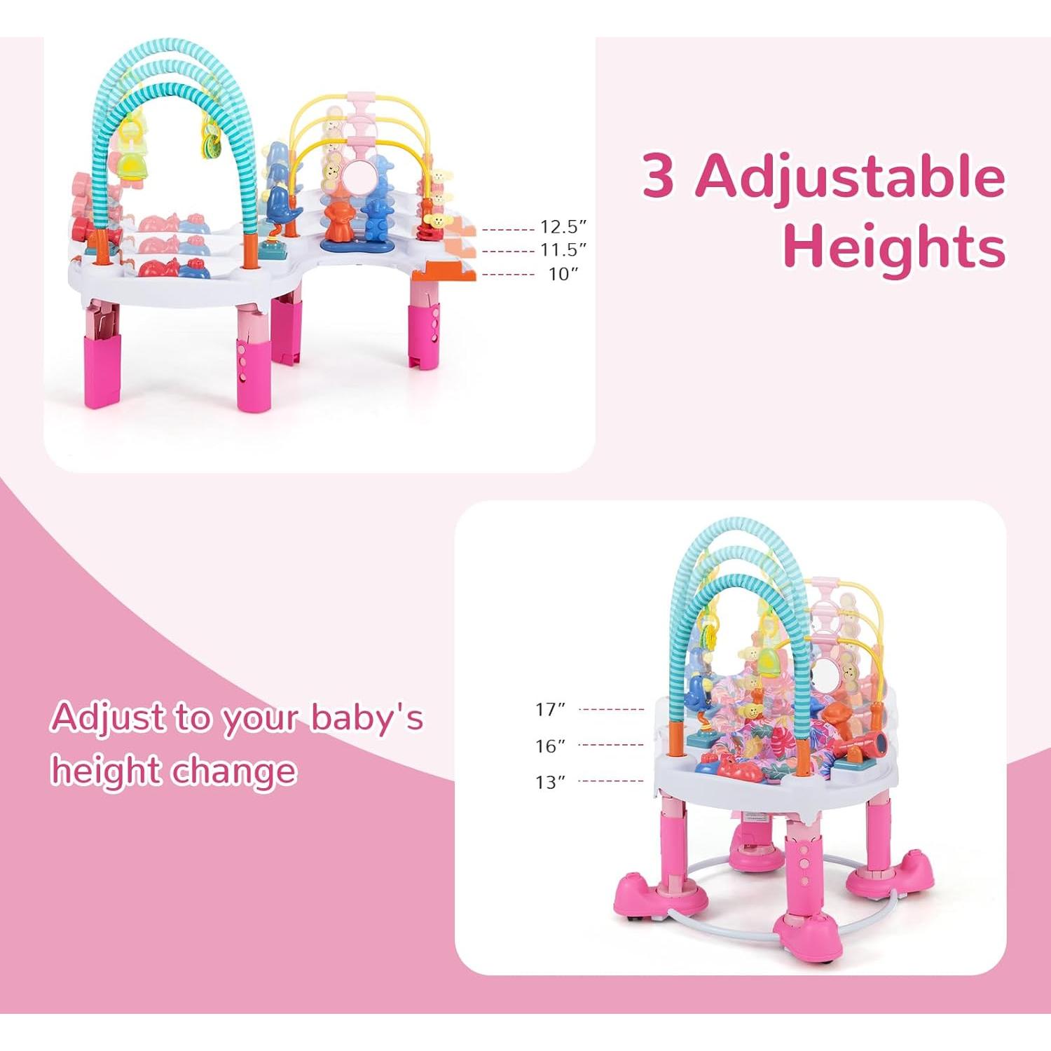 Centro de Actividades 5 en 1 INFANS para Bebés Rosa