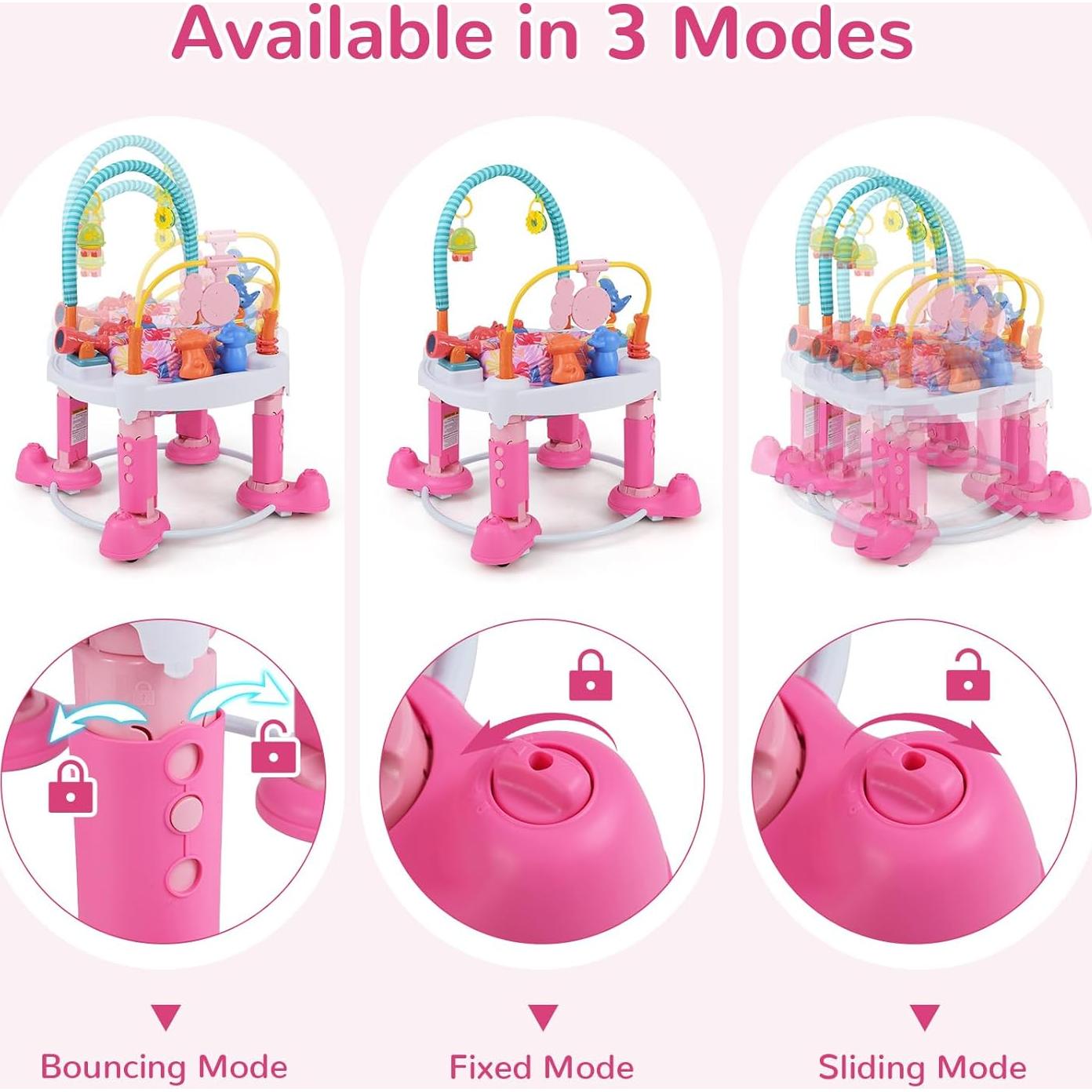 Centro de Actividades 5 en 1 INFANS para Bebés Rosa