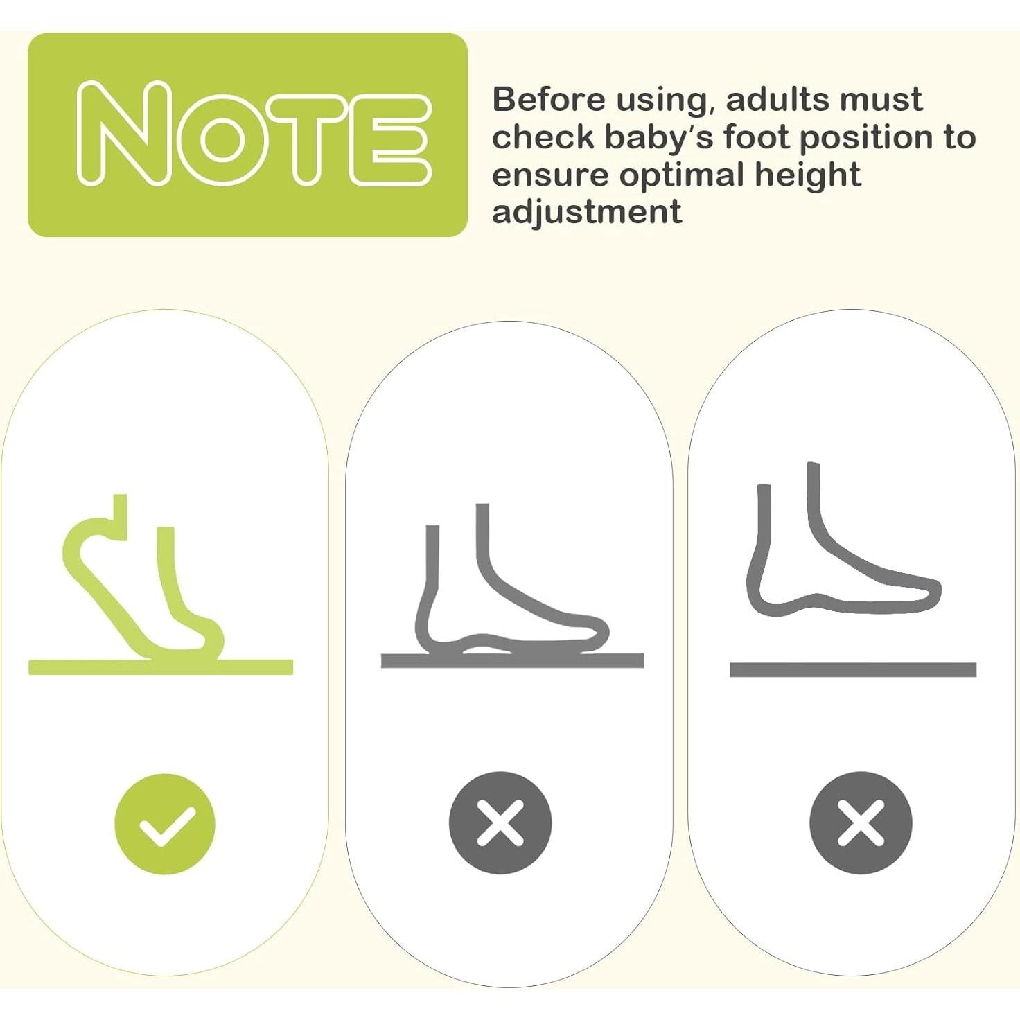 Saltador para Bebés BABY JOY con Música y Asiento Giratorio 360°