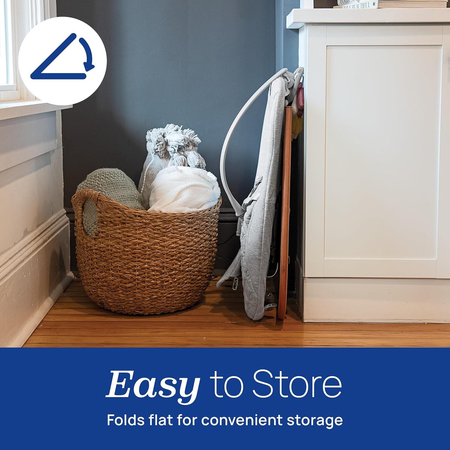 Asiento de Balanceo para Bebé Chicco Float - Algodón Orgánico, Barra de Juguetes