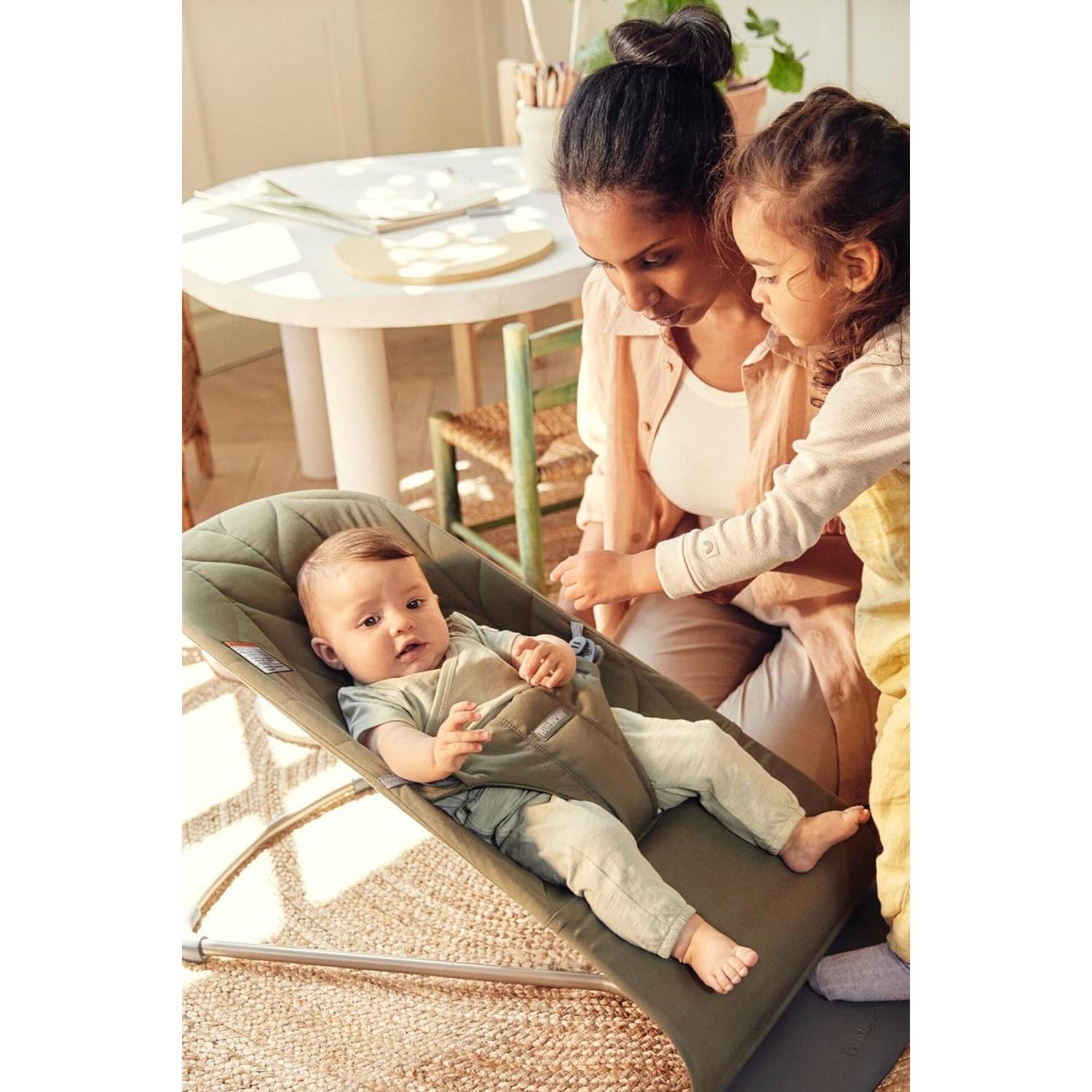 Silla de Rebotar Ajustable BabyBjörn Bouncer Bliss Verde