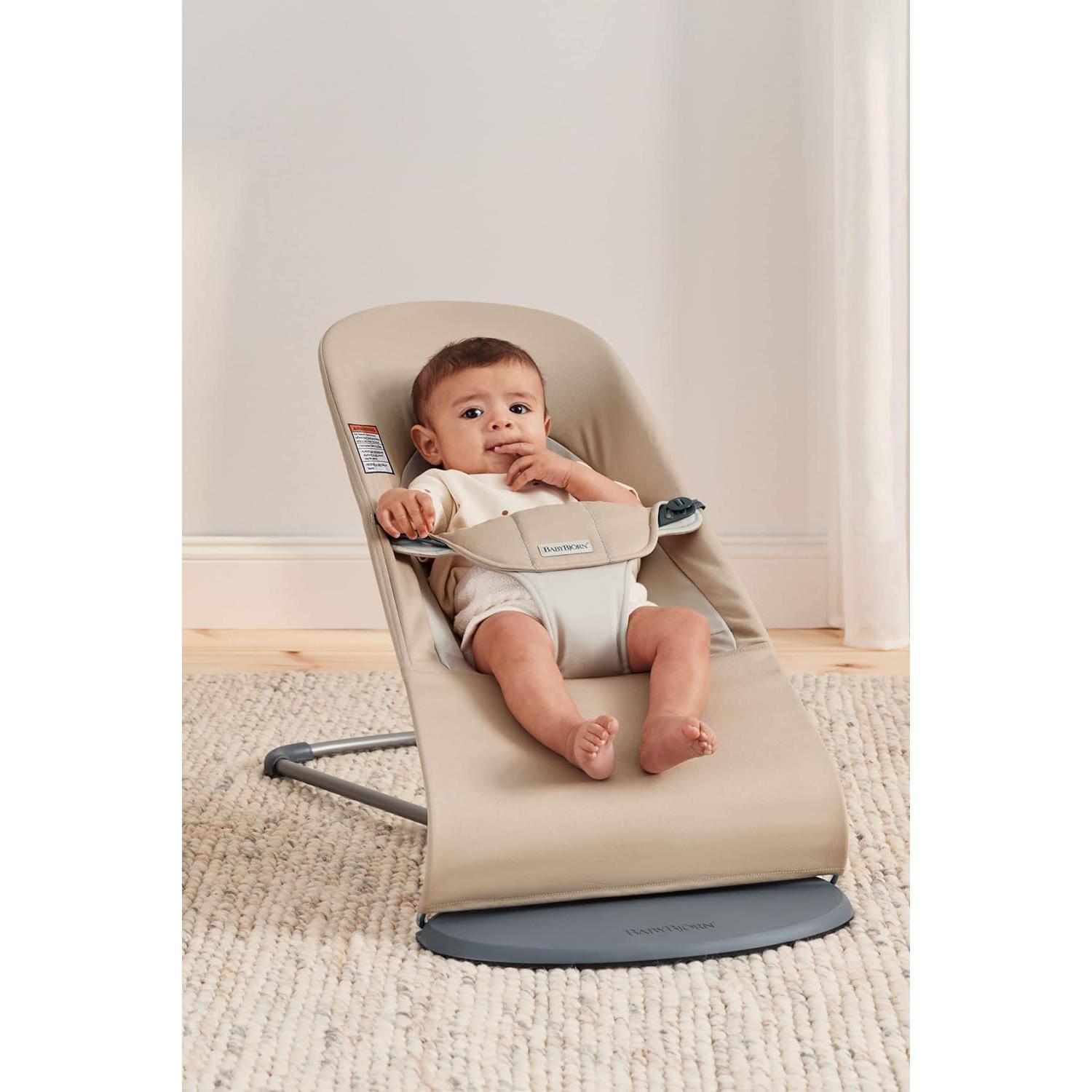 Silla de Rebote BabyBjörn Balance Soft Caqui 2 en 1 para Bebés