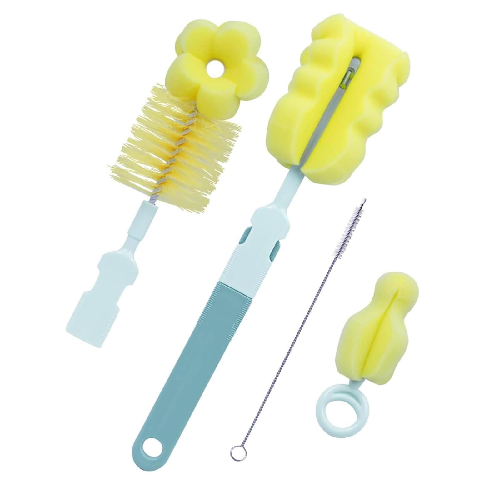 Juego de Cepillos para Biberones SEBIKAM 4-en-1 Verde