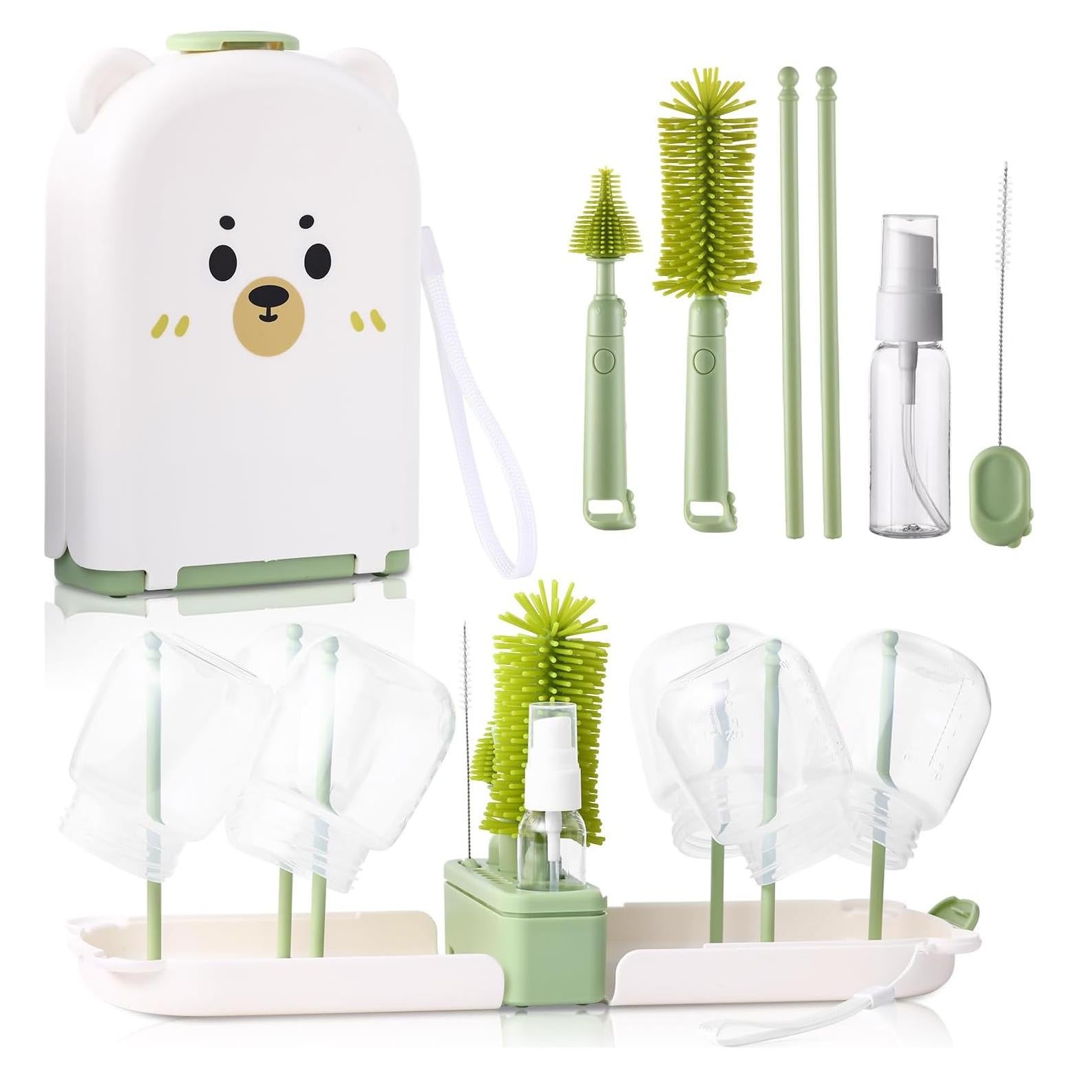 Juego de limpieza para biberones Hranio 6 en 1 portátil