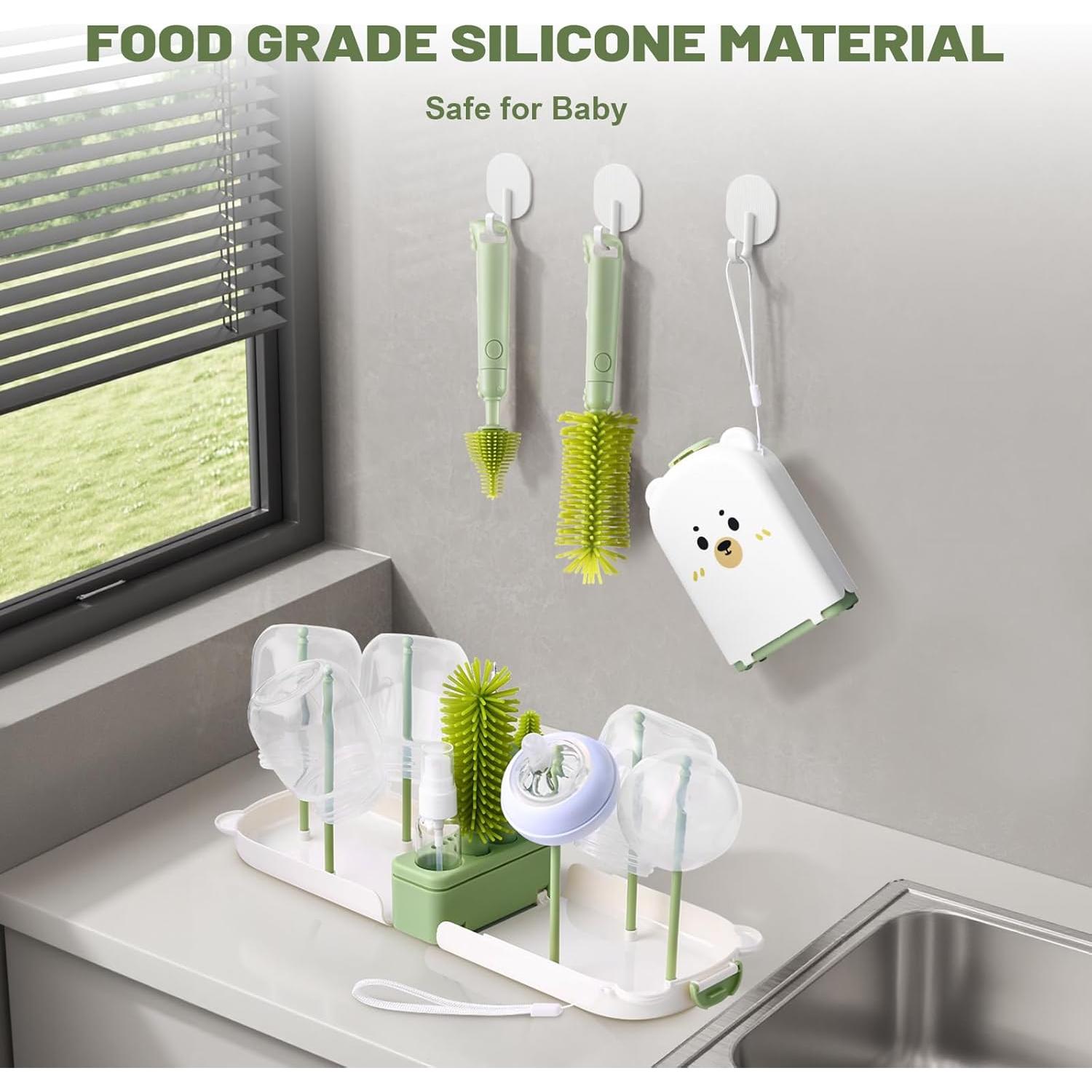 Juego de limpieza para biberones Hranio 6 en 1 portátil