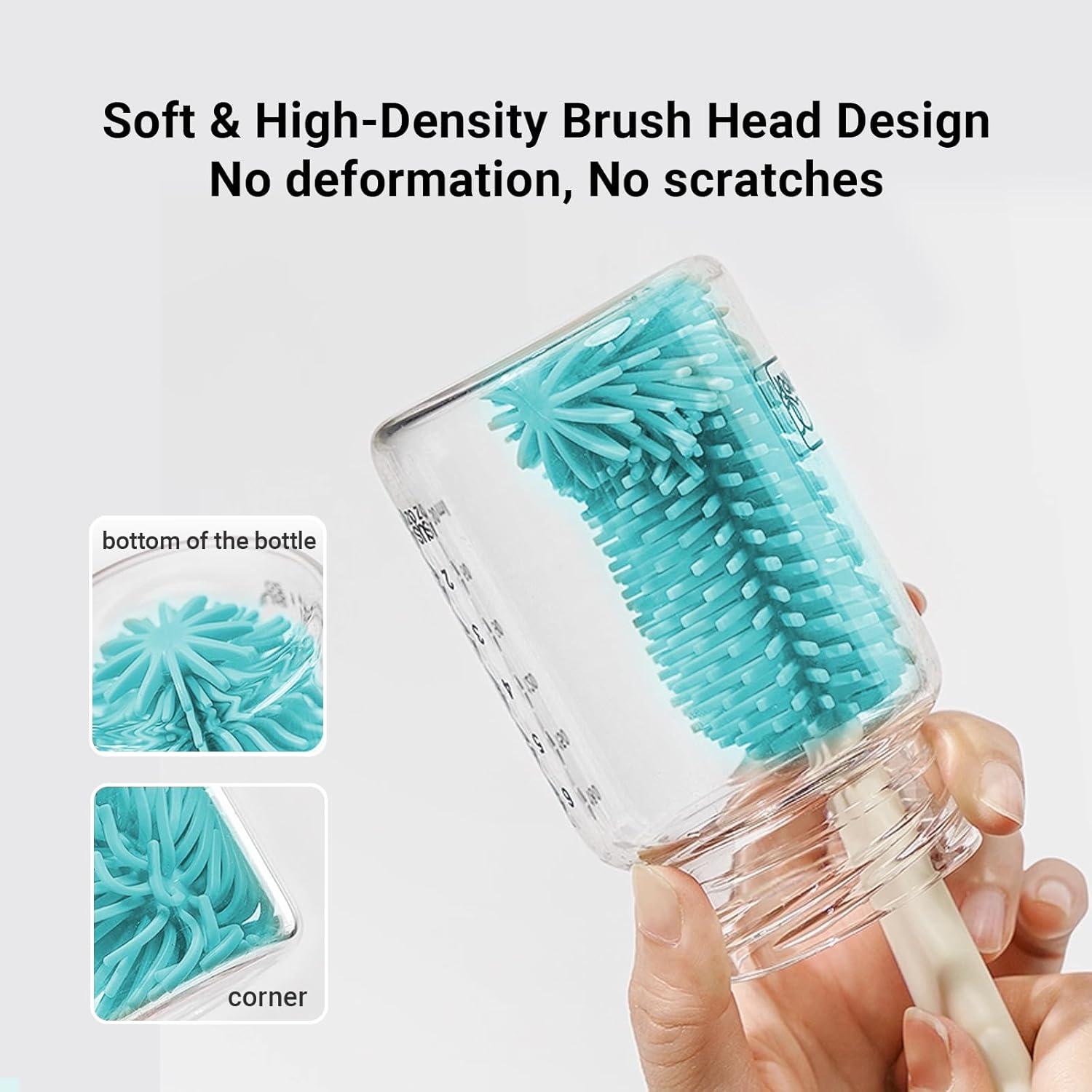 Juego de Limpiador de Botellas para Bebés 7 en 1 aynmer Verde Lago