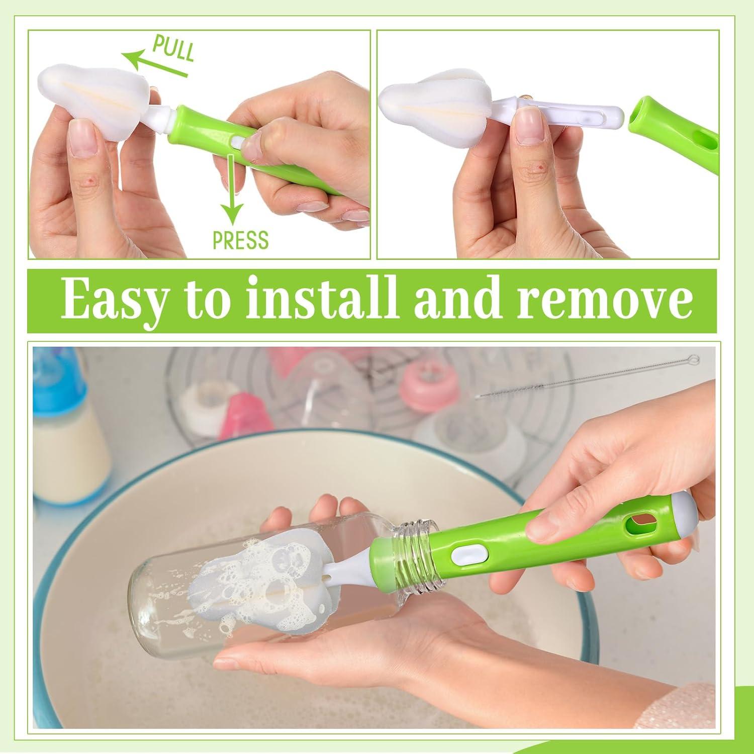 Juego de Cepillos para Biberones Willinglong 22 Pcs - 12 Cabezas